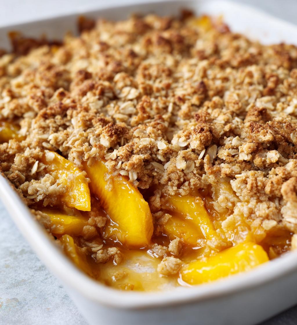 easy peach crisp recipe