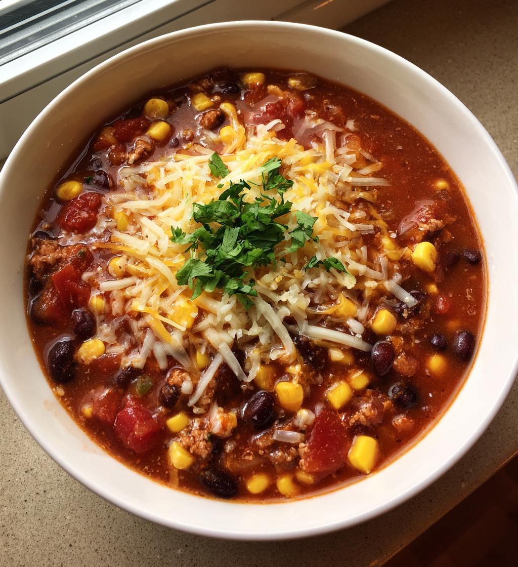 easy taco soup with ranch - detail 1