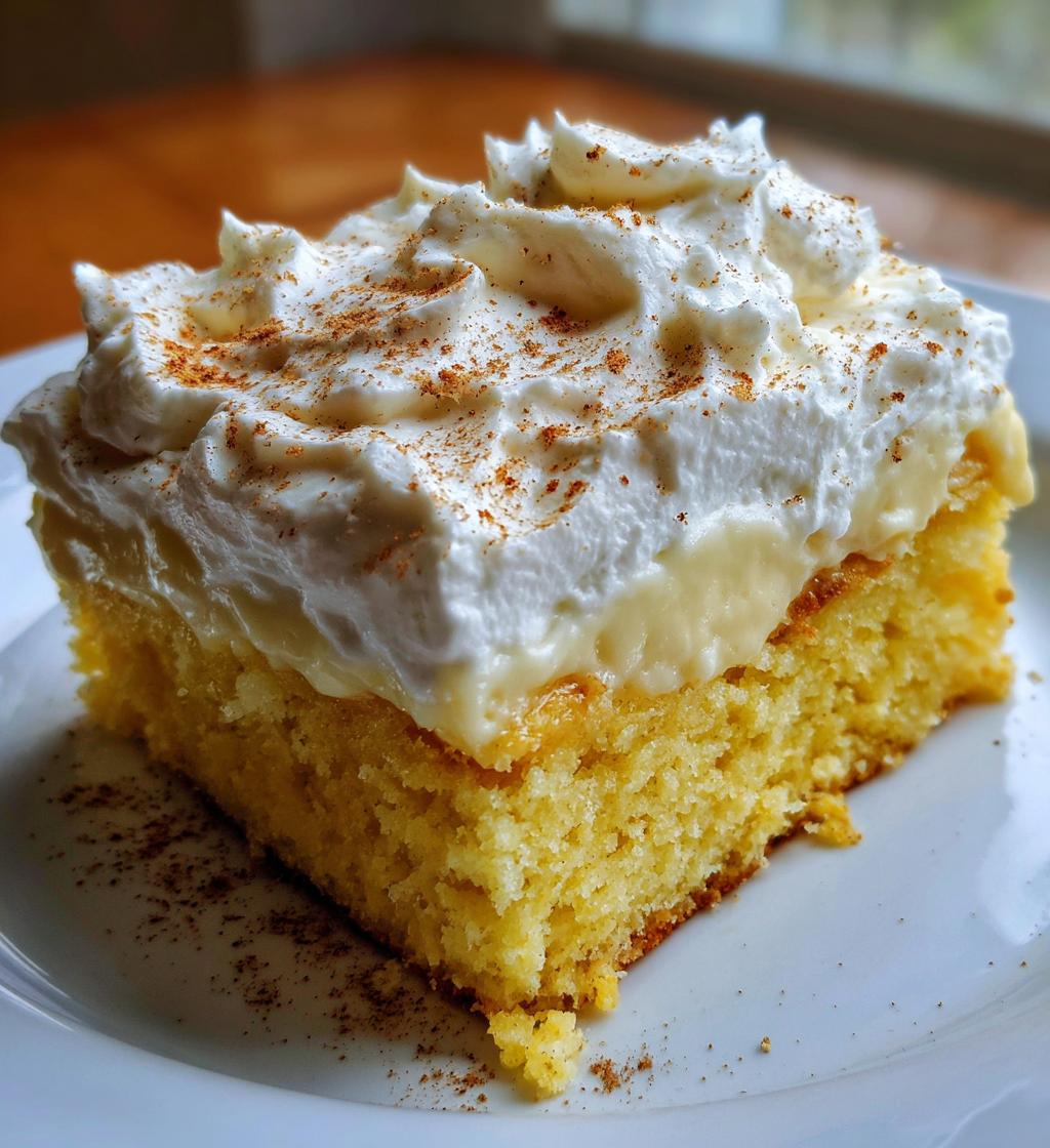 eggnog poke cake
