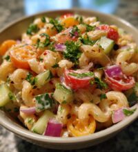 elbow macaroni pasta salad easy recipe