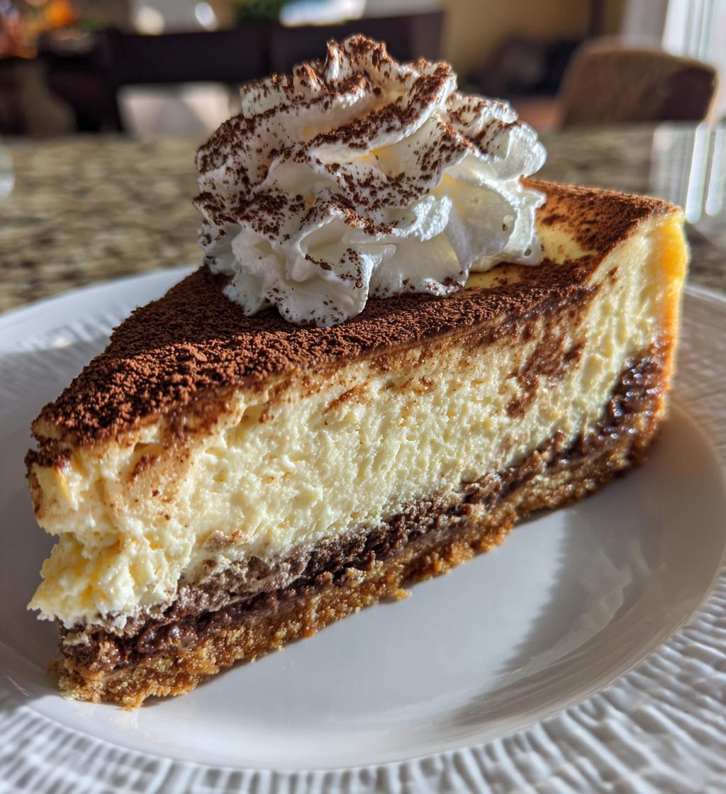 espresso cheesecake dessert - detail 1