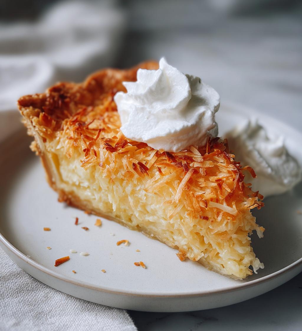 french coconut pie