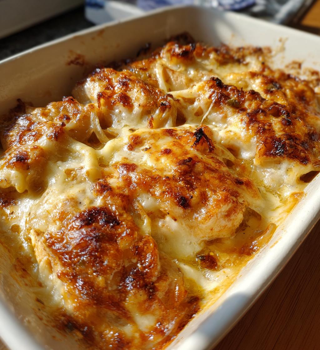 french onion chicken bake