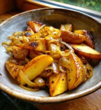 fried potatoes and onions