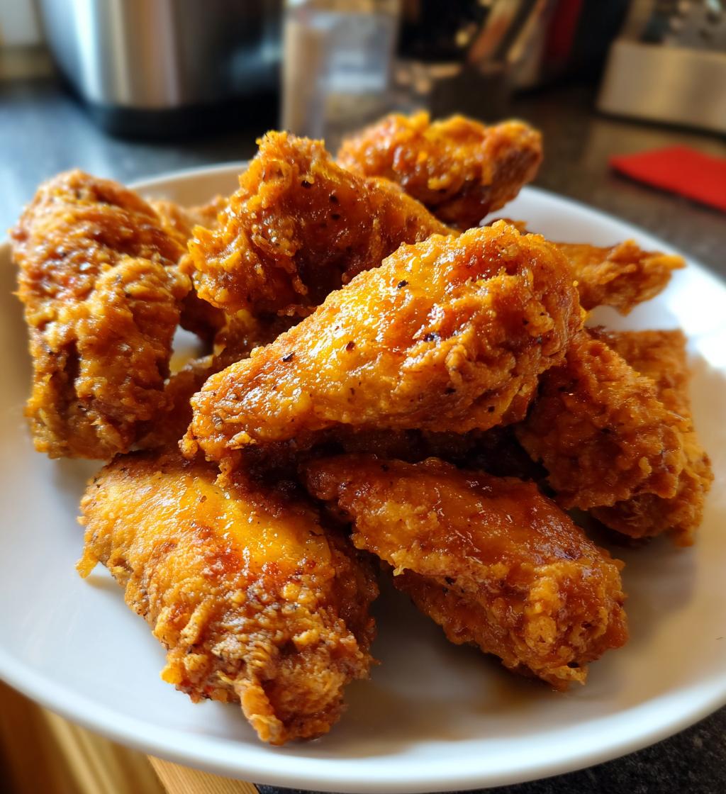 fried wing flats drizzled with honey lemon pepper