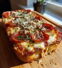 garlic bread pizza