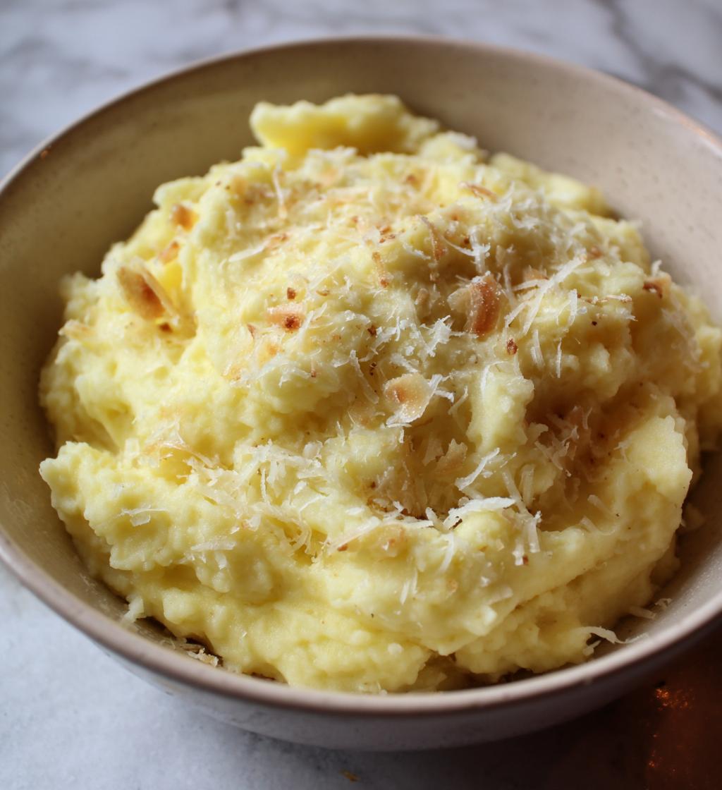 garlic parmesan mashed potatoes - detail 1