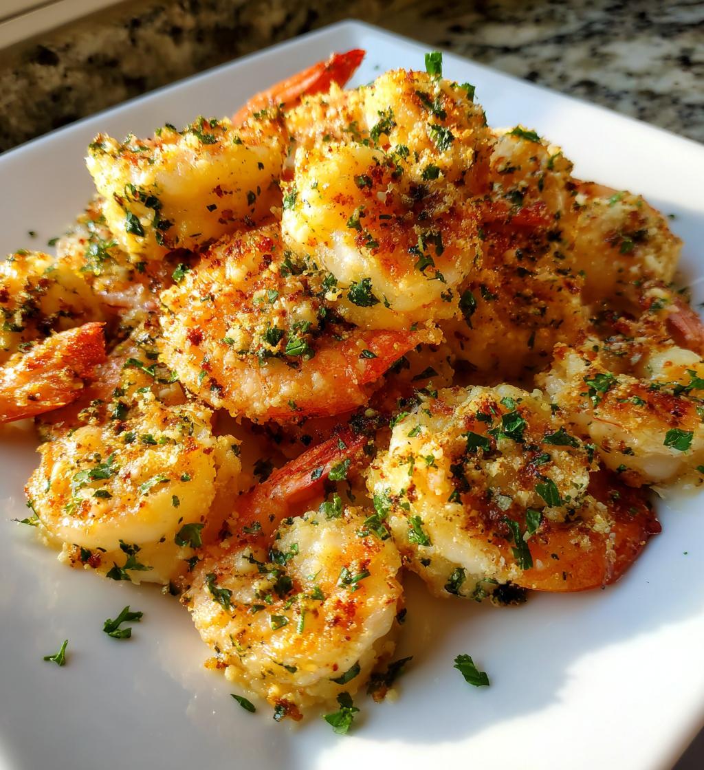 garlic parmesan roasted shrimp