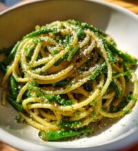 garlic scape pasta