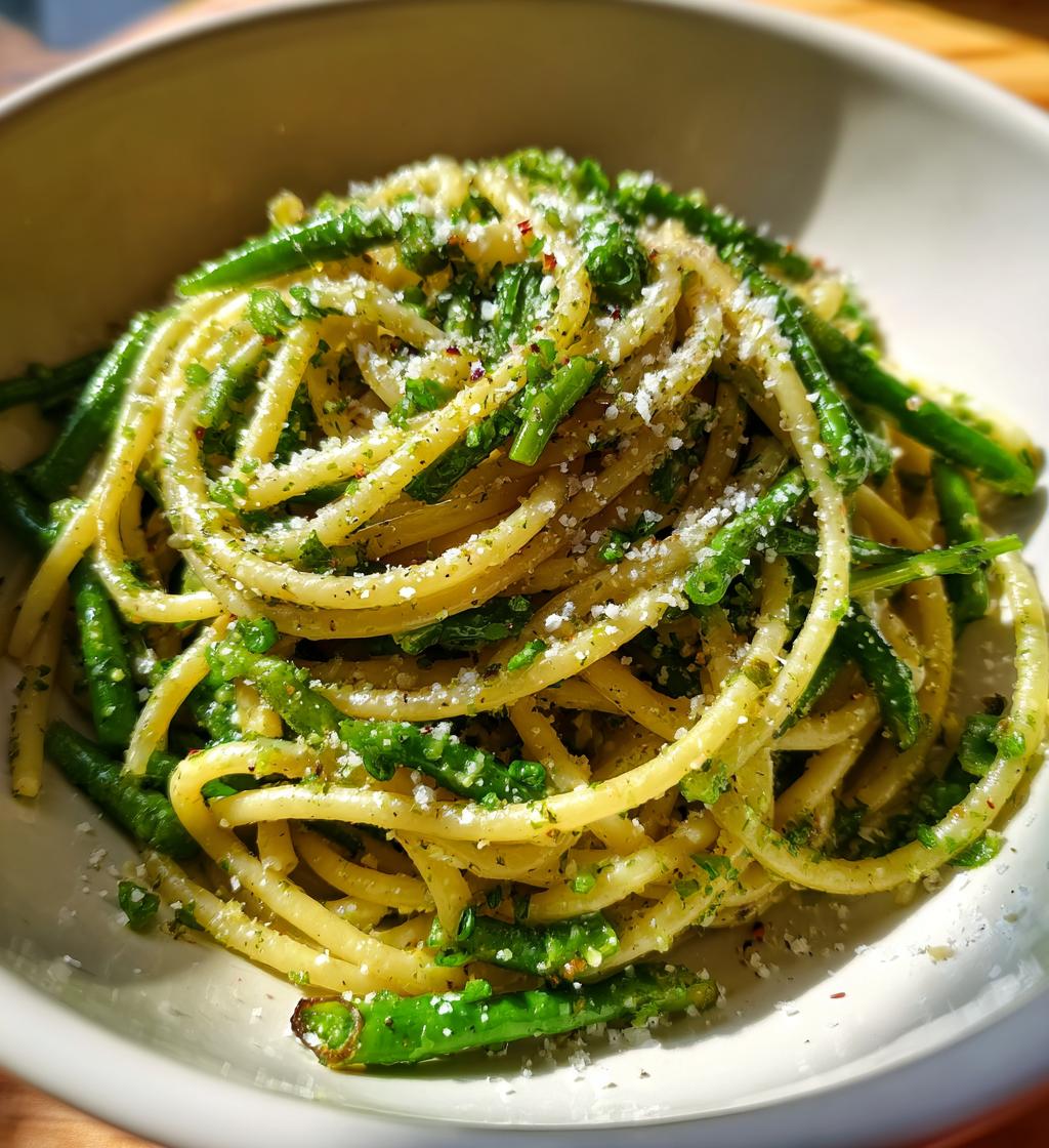 garlic scape pasta