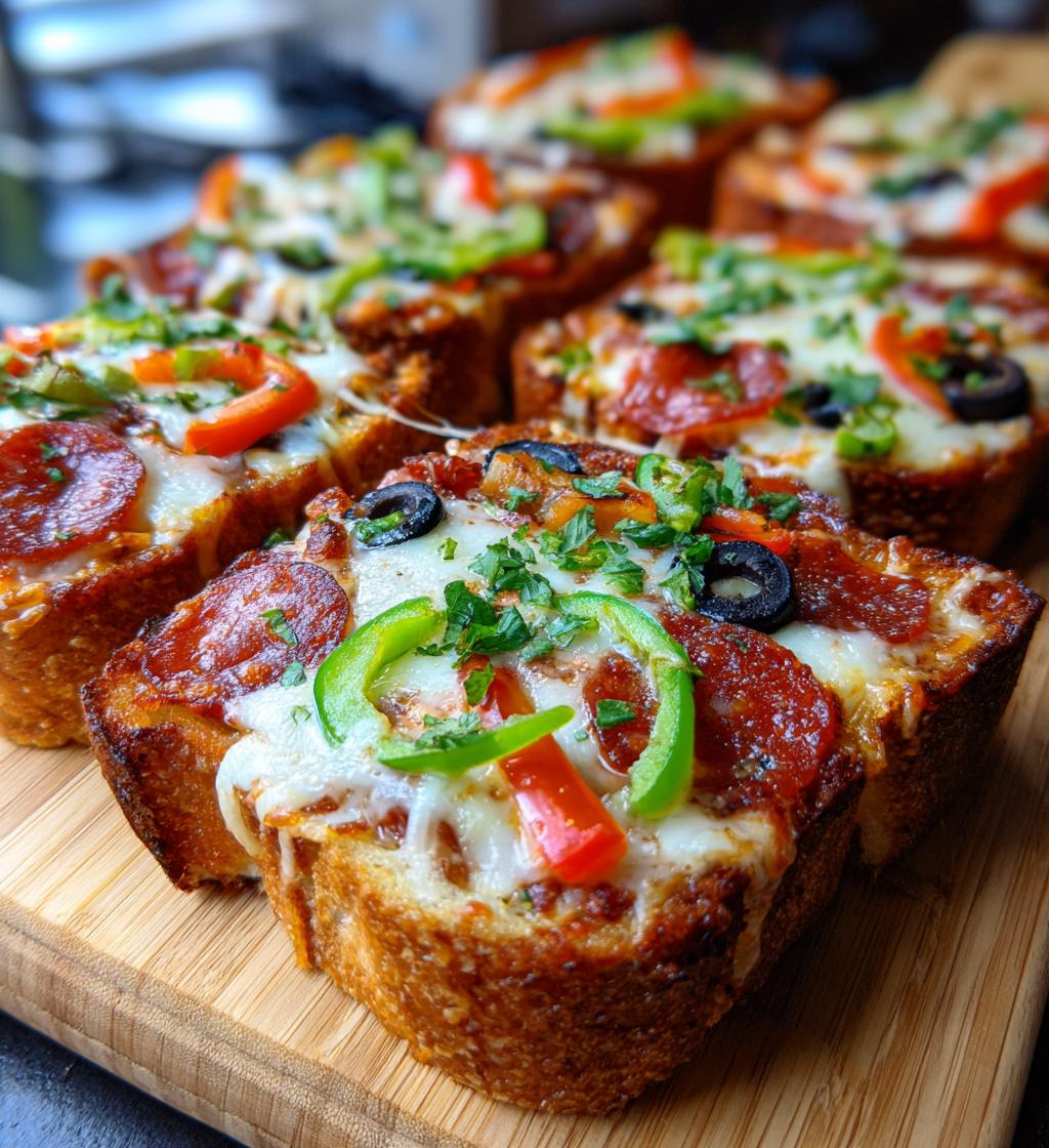 garlic toast pizzas 2