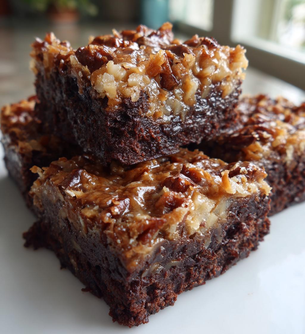 german chocolate brownies