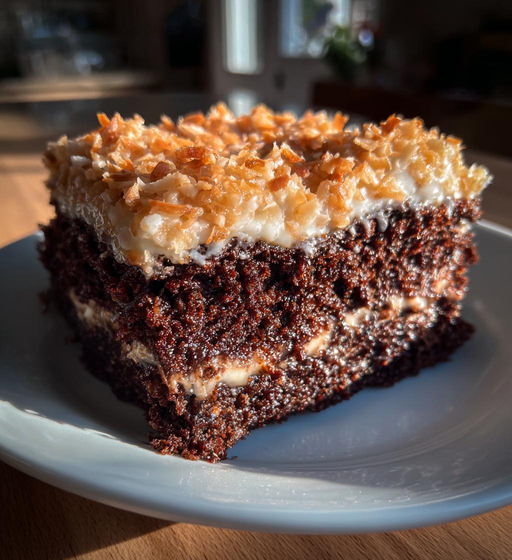 german chocolate sheet cake