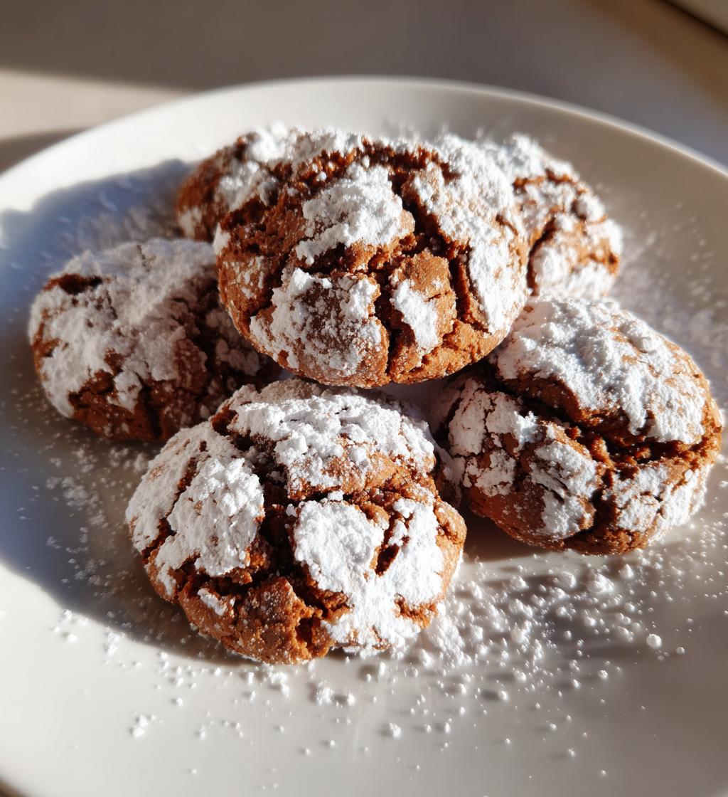 gingerbread crinkle cookies - detail 1