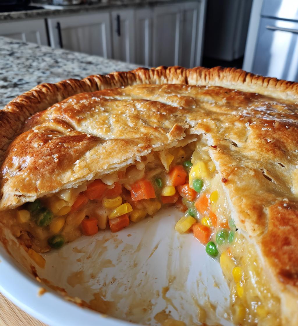 gluten free savory pie - detail 1