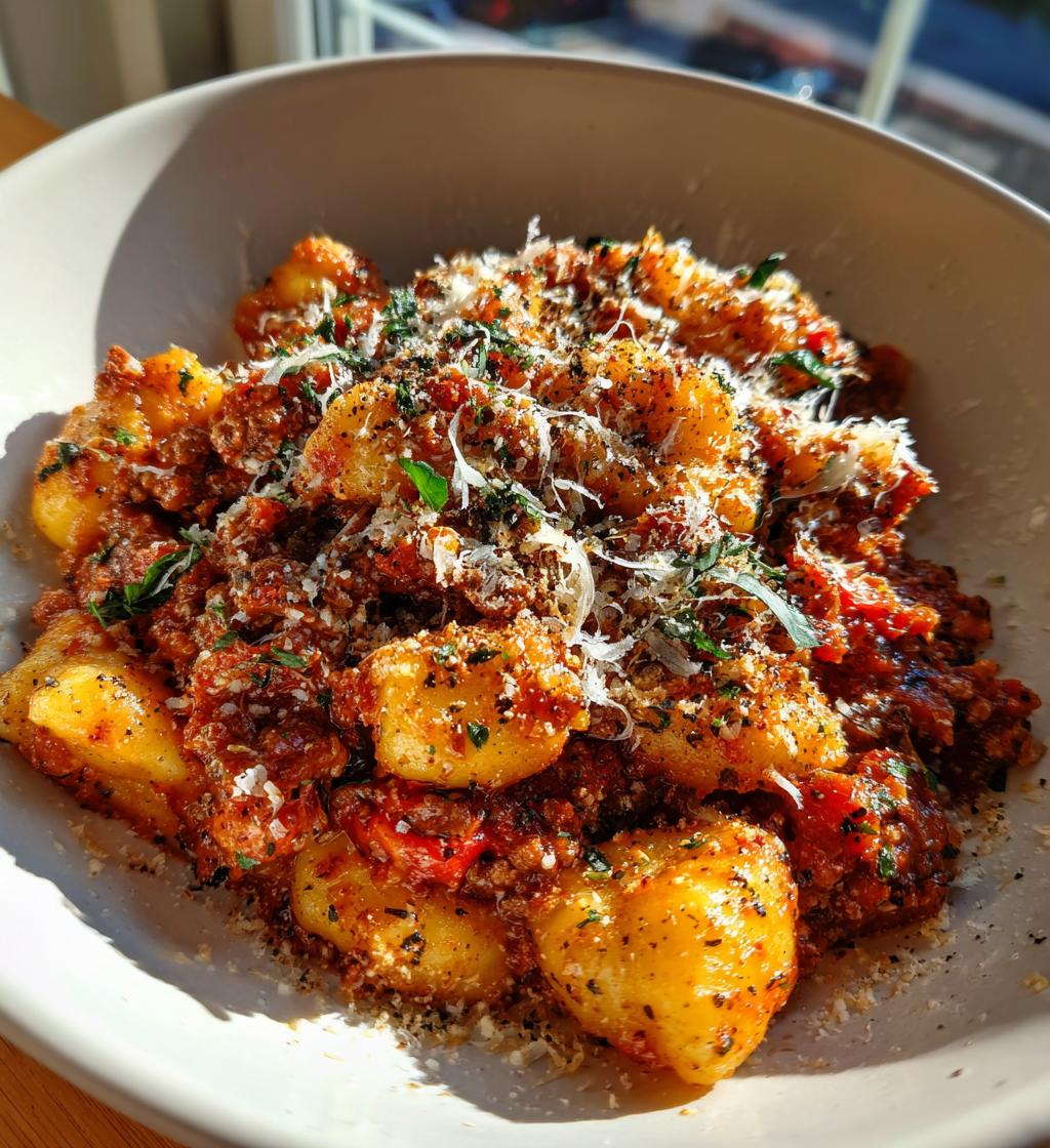 gnocchi bolognese