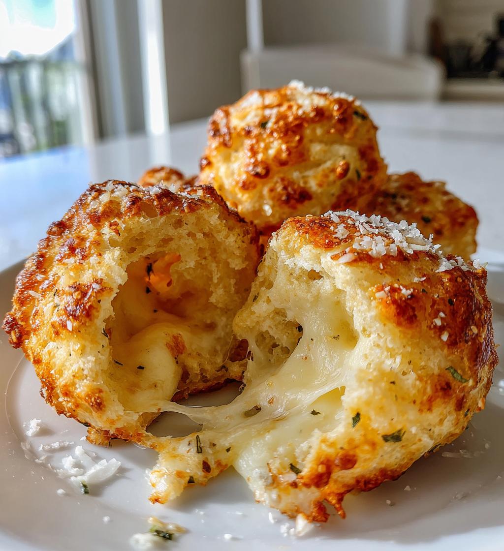 gooey mozzarella biscuit bombs