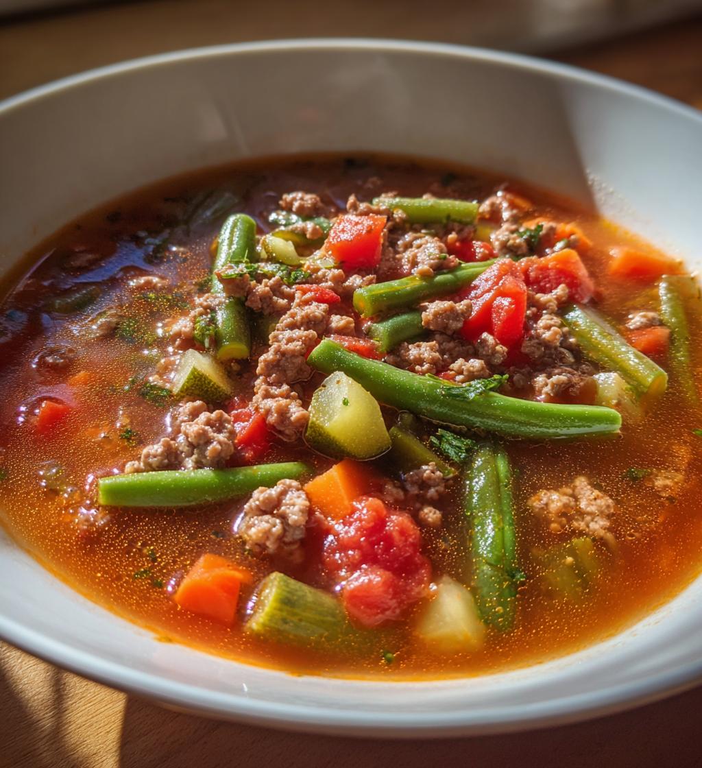 grandmas hamburger vegetable soup