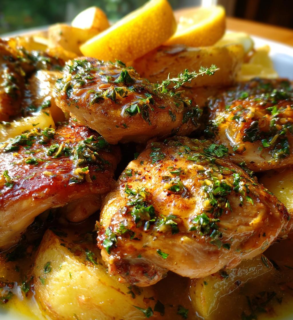 greek lemon chicken and potatoes recipe