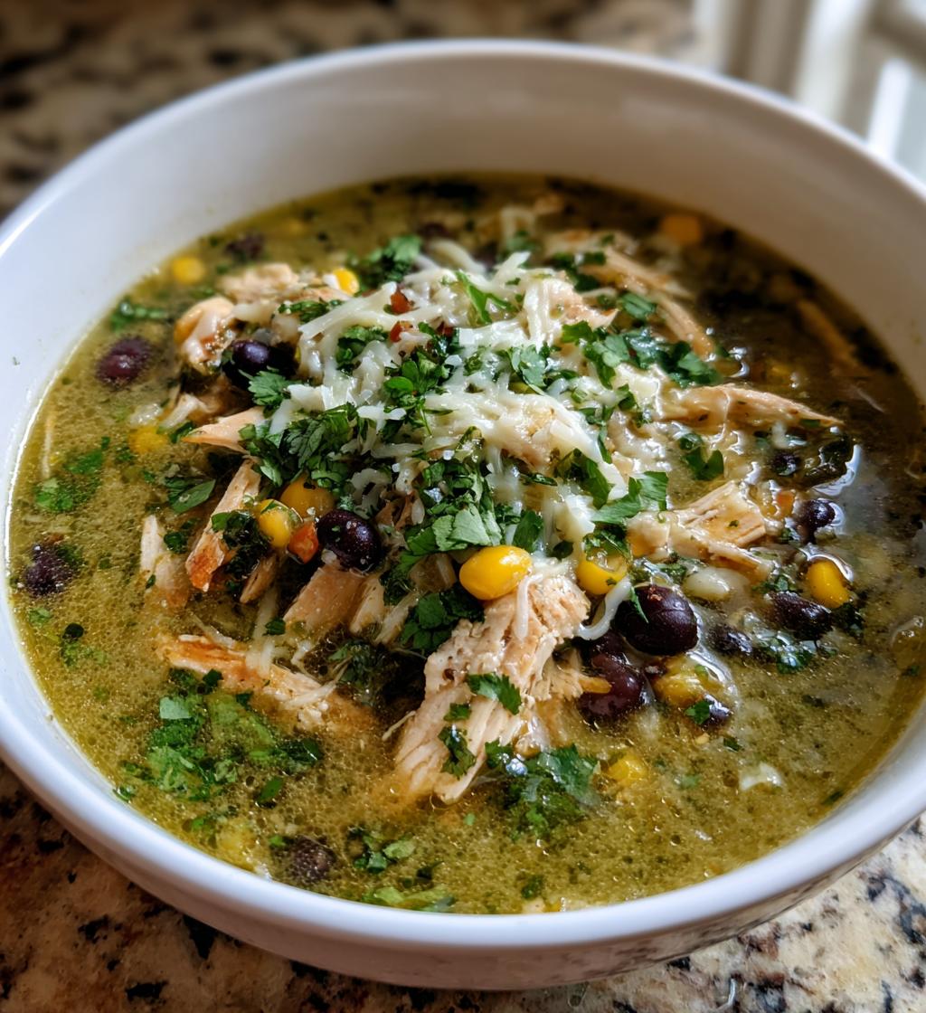green enchiladas chicken soup