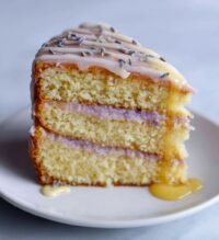 grey lavender cake with honey lemon glaze recipe