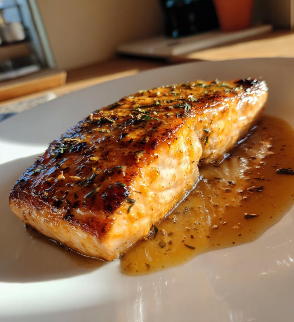 grilled salmon with dijon mustard sauce