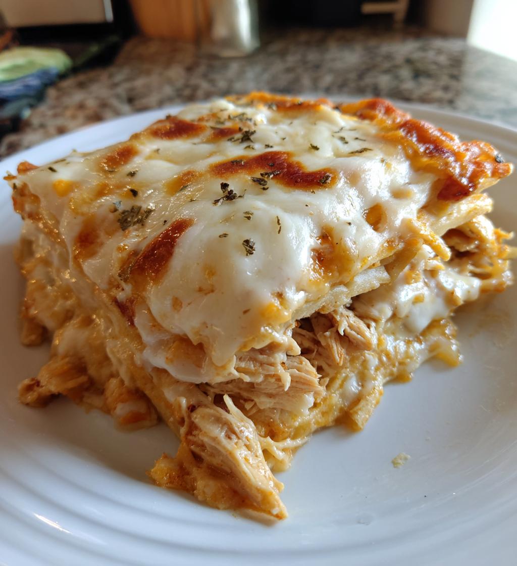 heavenly creamy chicken enchilada casserole