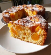 homemade apricot cake