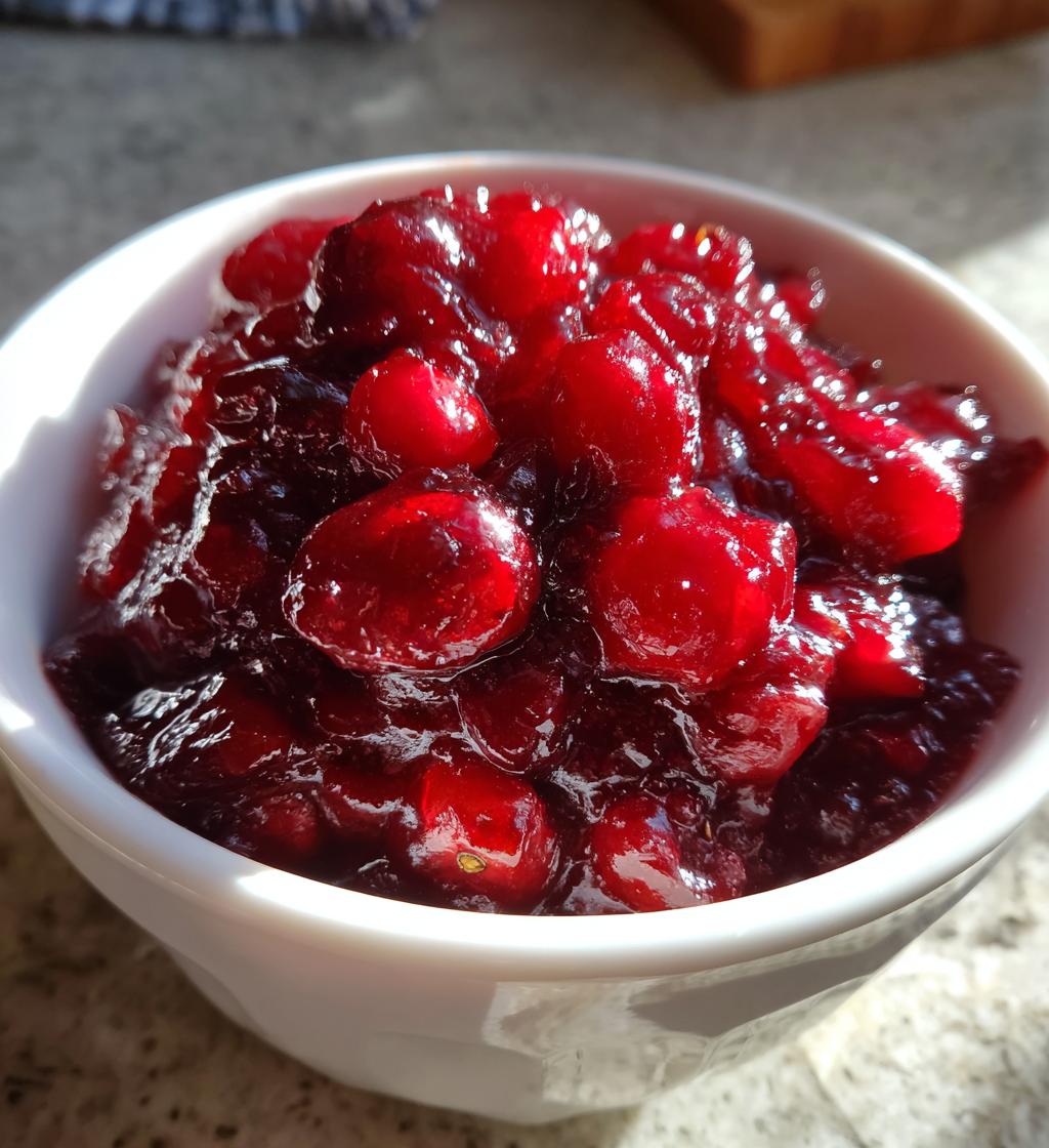 homemade cranberry sauce thanksgiving
