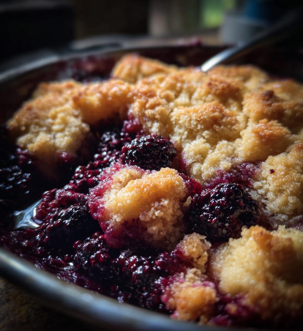 homemade kentucky blackberry cobbler