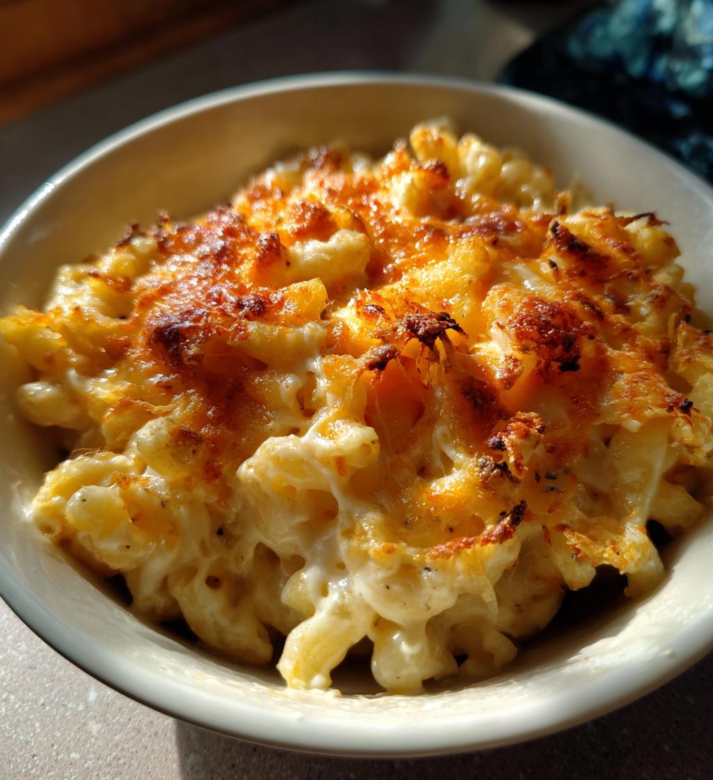 homemade mac and cheese - detail 1