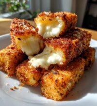 homemade mozzarella sticks crispy and cheesy delight