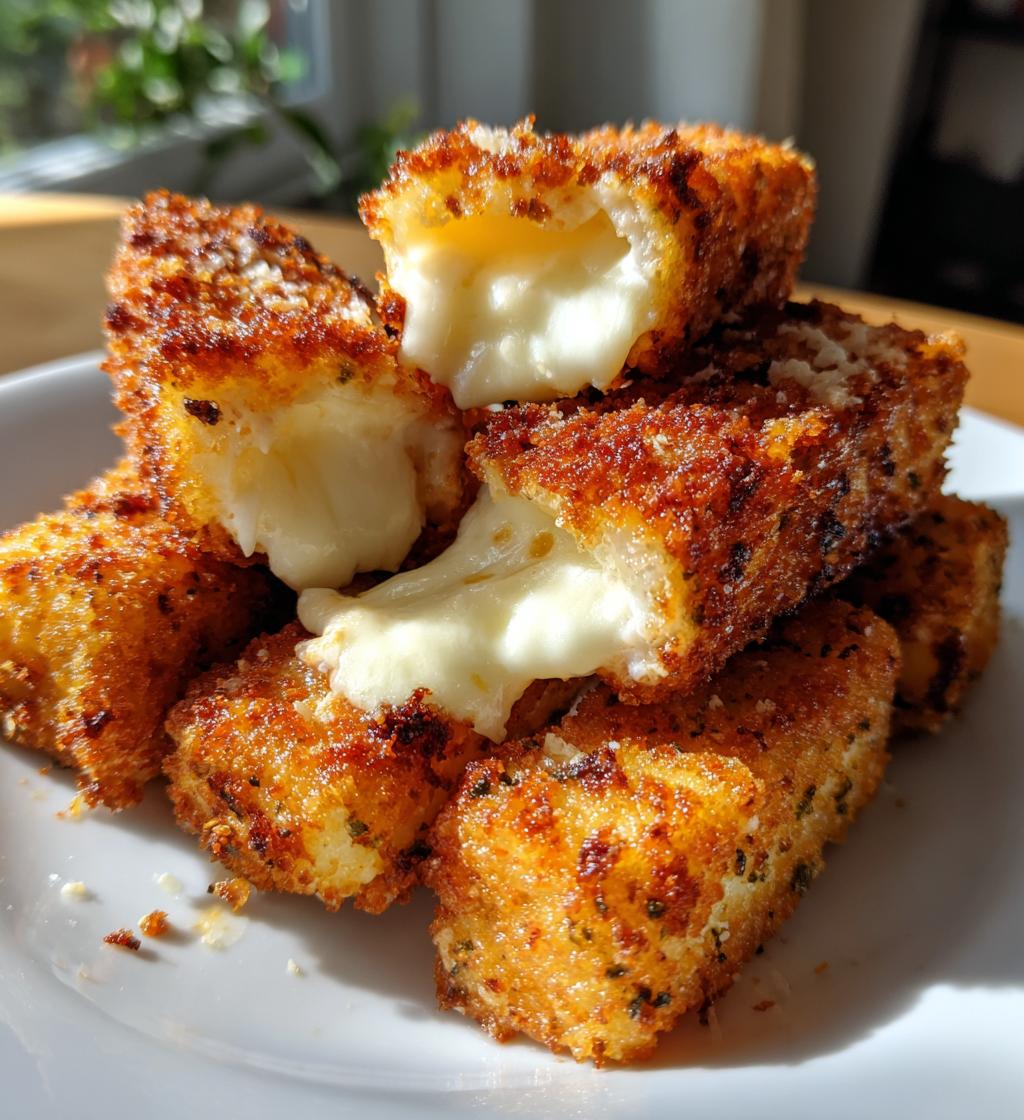 homemade mozzarella sticks crispy and cheesy delight