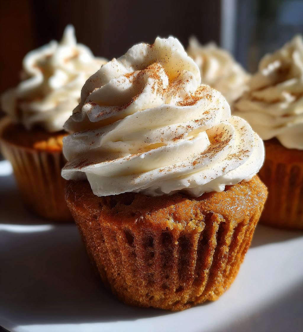 impossible pumpkin pie cupcakes - detail 1