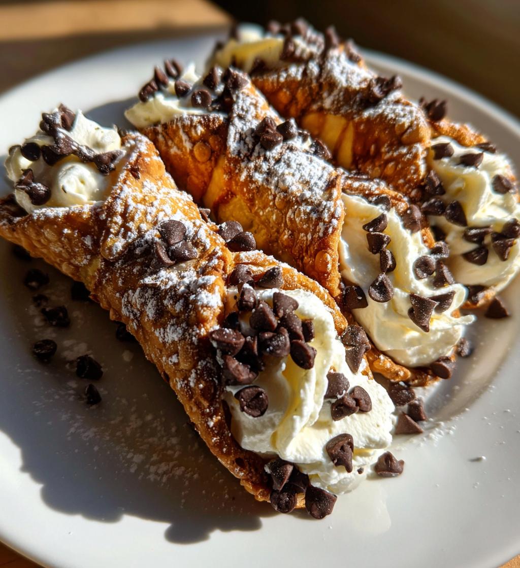 italian cream stuffed cannoncini - detail 1