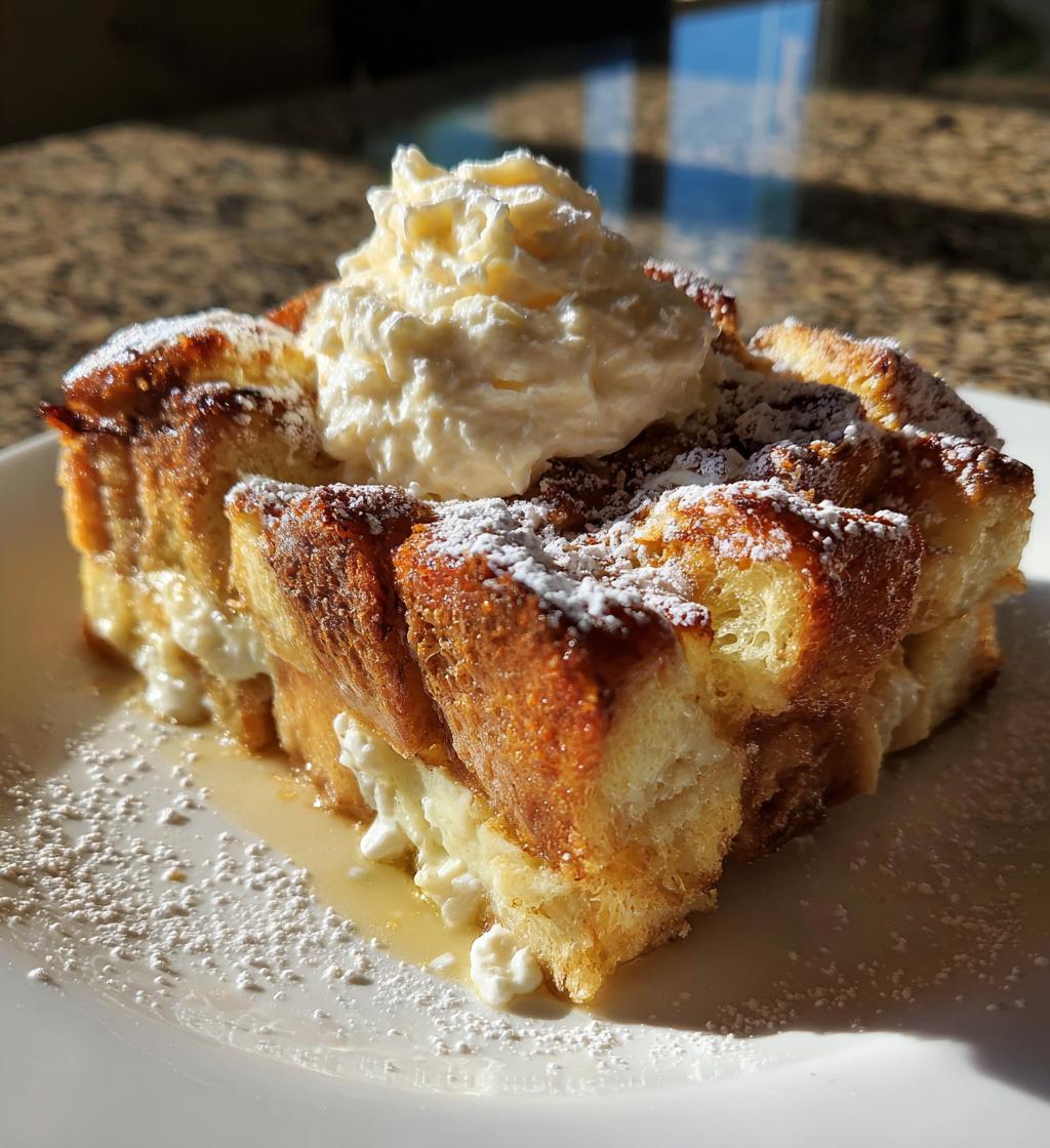 lemon cheesecake french toast casserole 2