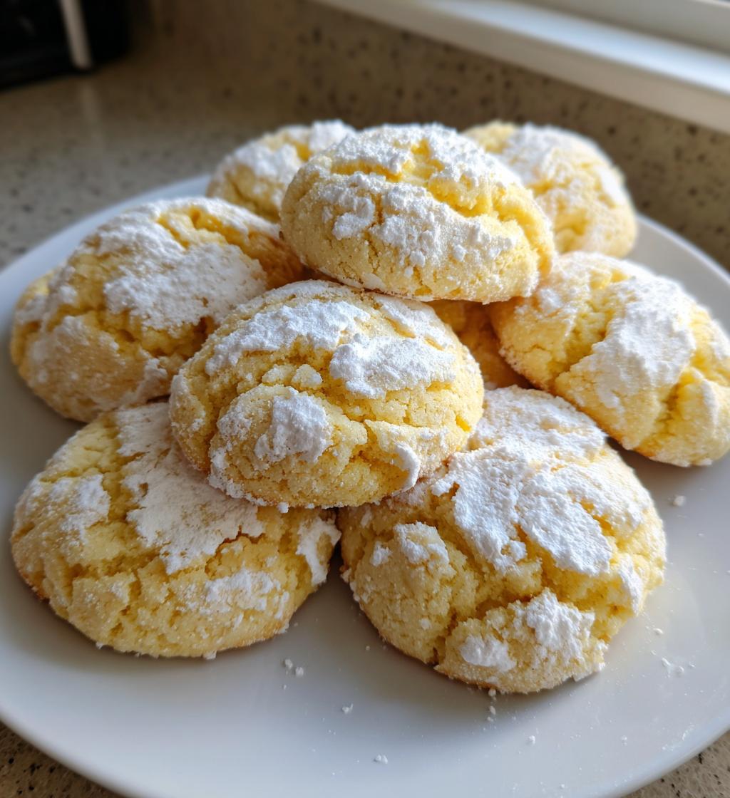 lemon gooey butter cookies - detail 1
