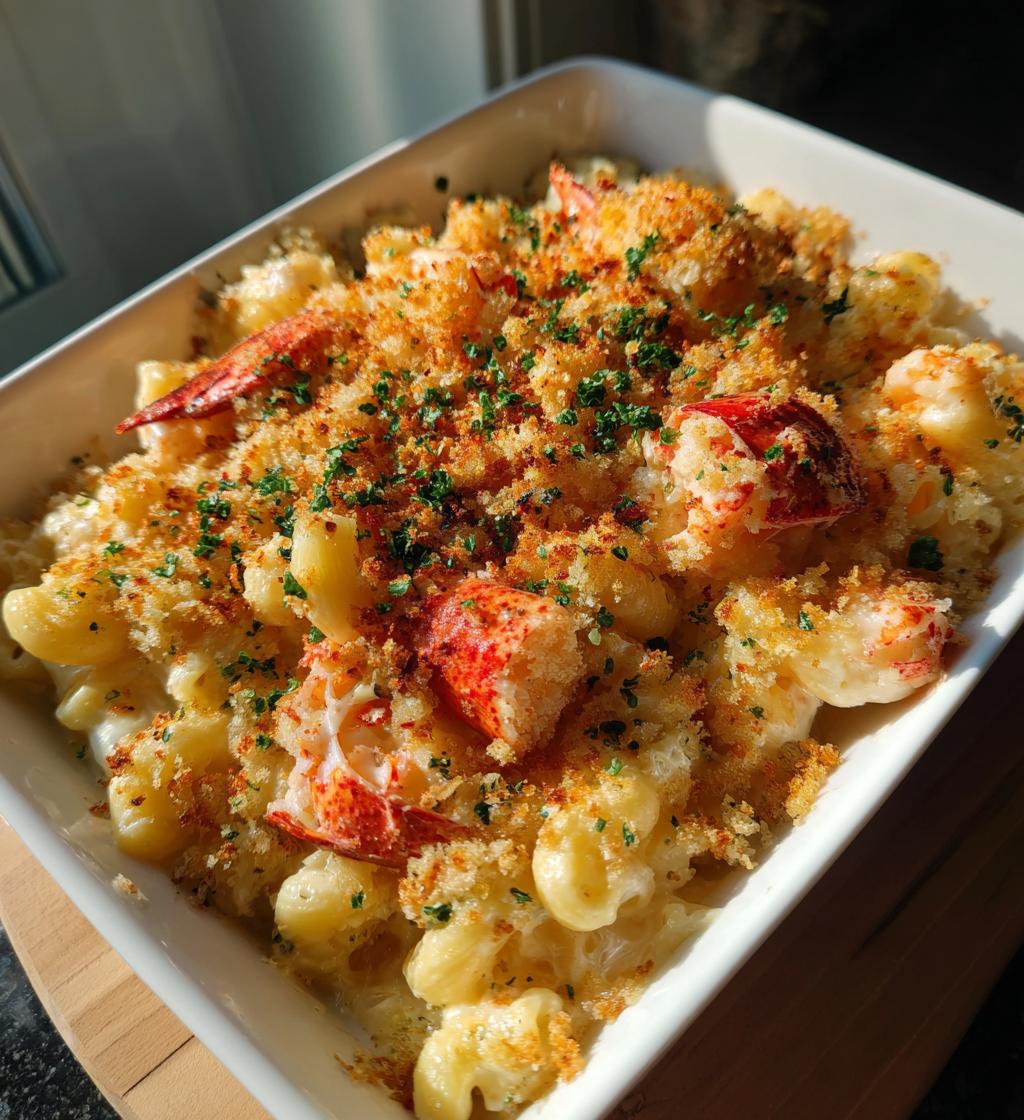 lobster and shrimp mac and cheese - detail 1