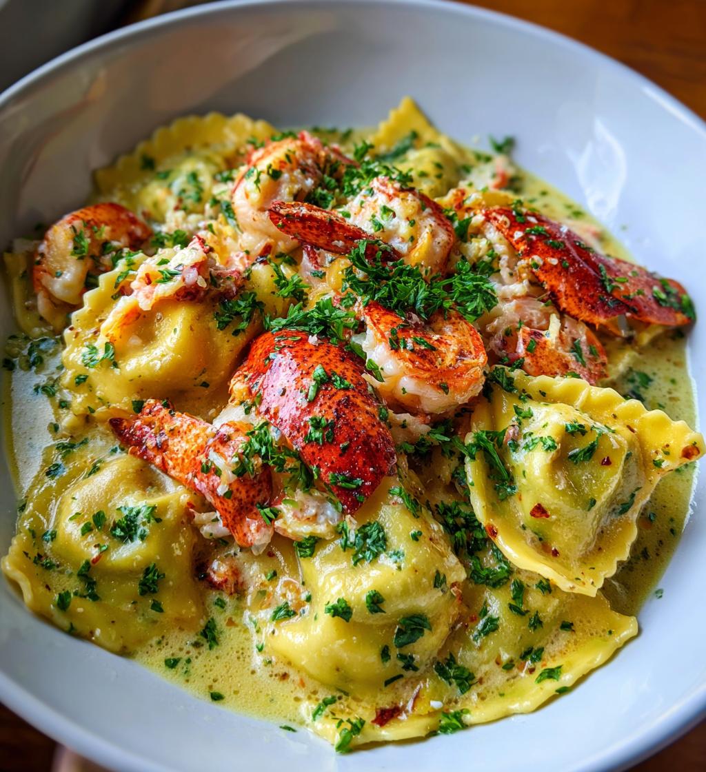 lobster ravioli with lemon butter sauce recipe