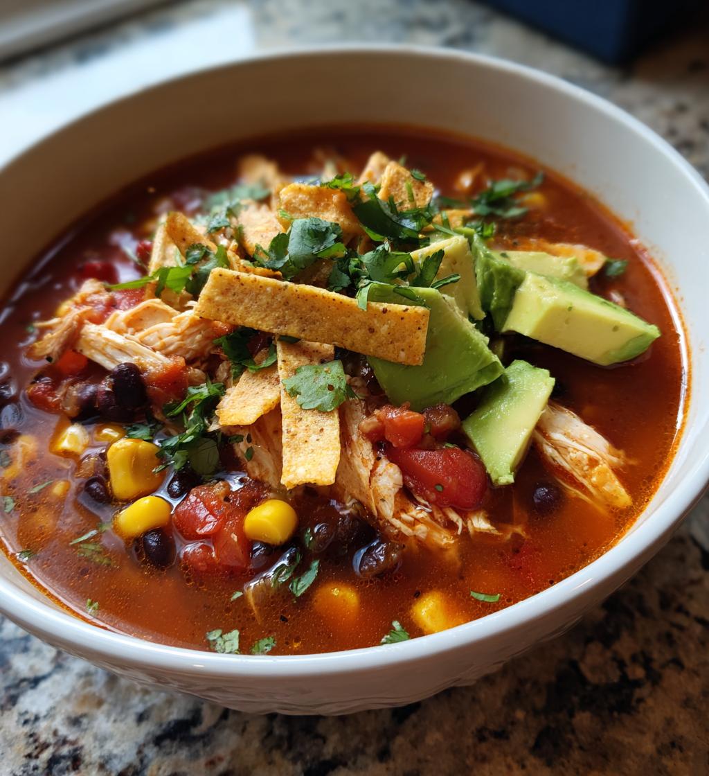 mexican chicken tortilla soup