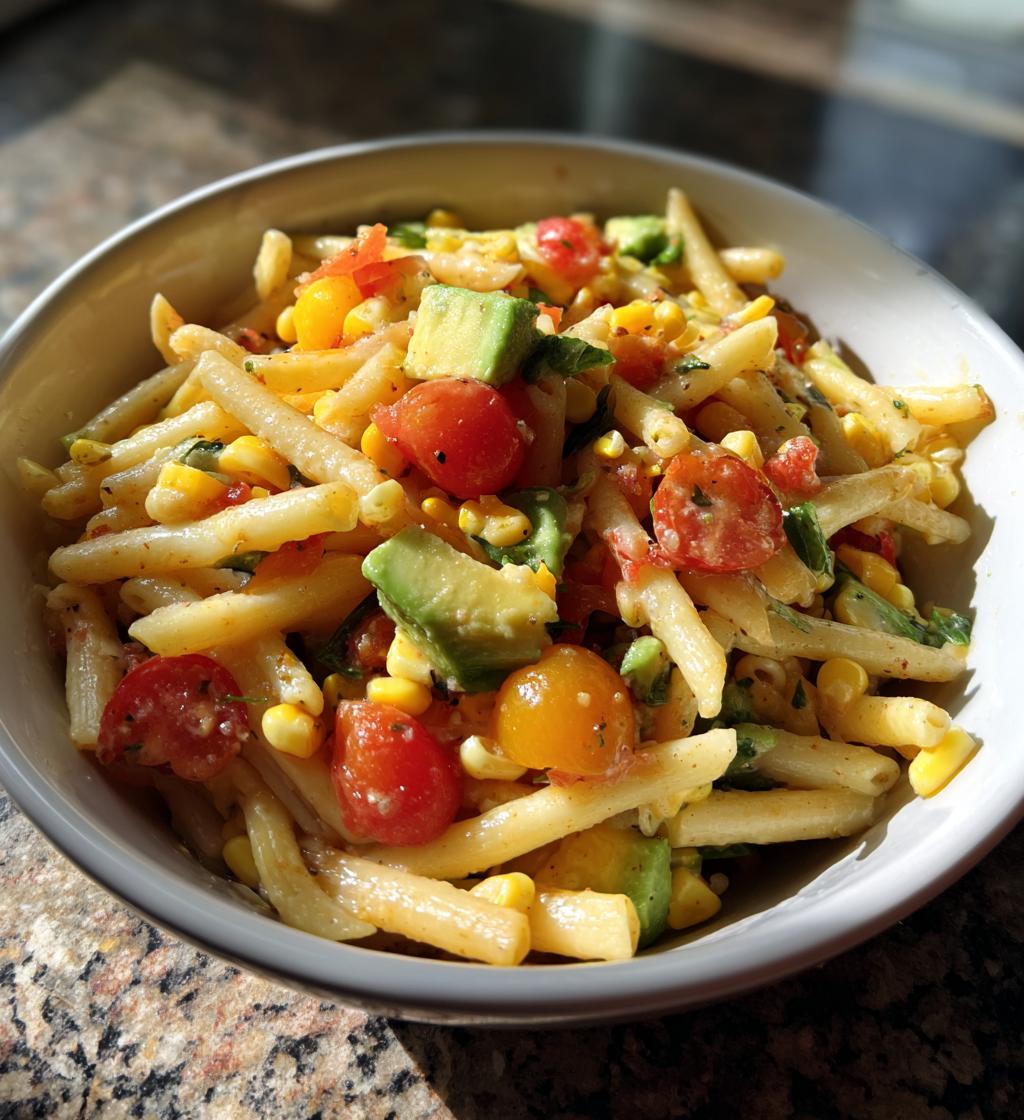 mexican corn pasta salad