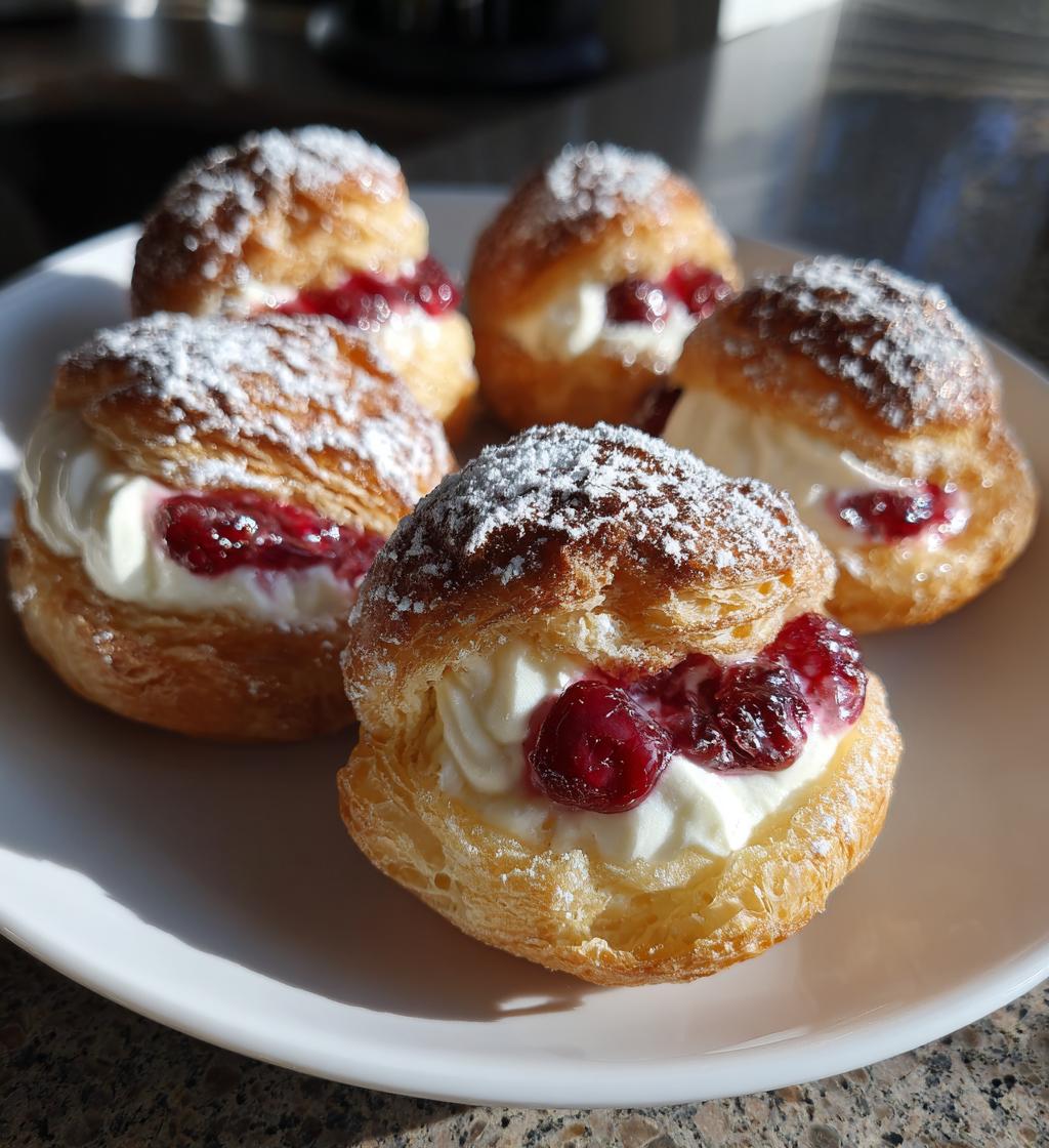mini cherry cheese danishes