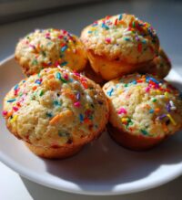 mini funfetti cake muffins