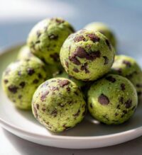 mint chocolate chip protein balls
