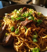 mongolian beef noodles