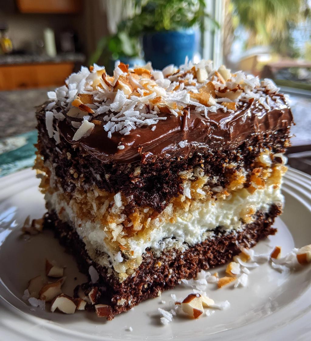 mounds poke cake