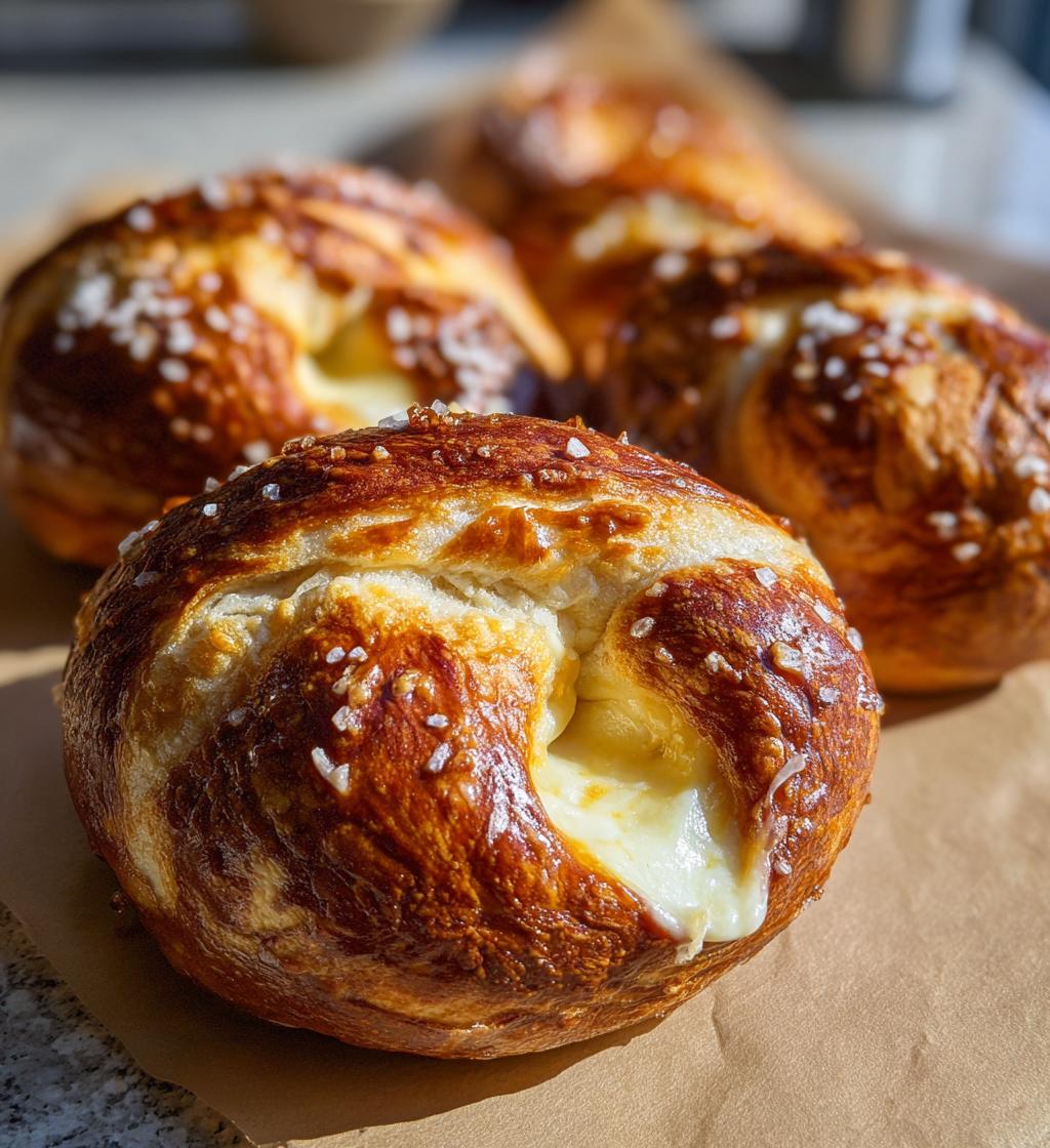 mozzarella stuffed soft pretzels 60 minutes