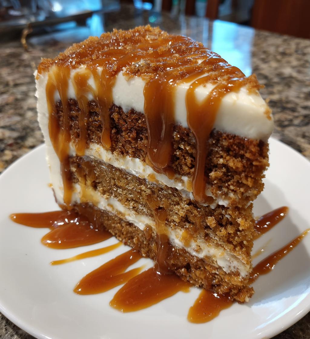 my twisted concoction of caramel spice cake - detail 1