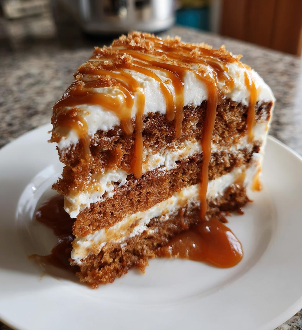 my twisted concoction of caramel spice cake