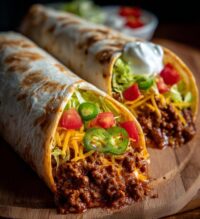 nacho cheese beef wrap